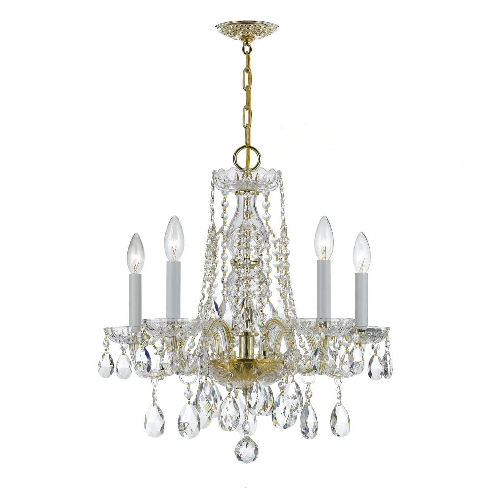 Crystorama Lighting - Five Light Mini Chandelier - Mini Chandelier - Crystal -