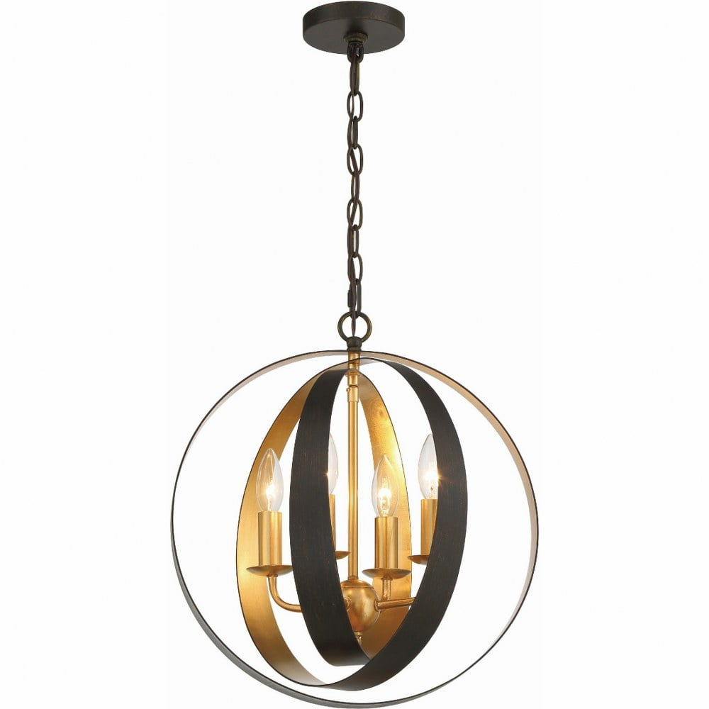 Crystorama Lighting - Four Light Mini Chandelier - Mini Chandelier - Luna - Four
