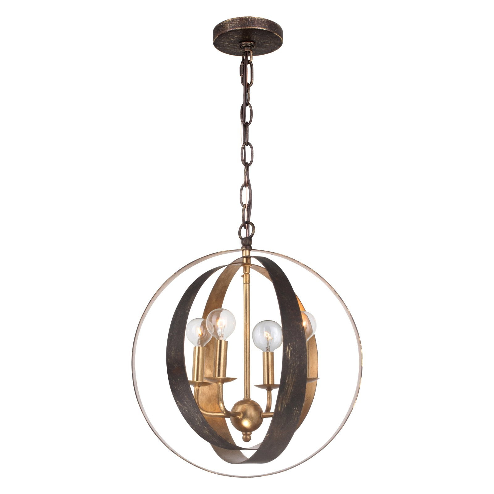 Crystorama Lighting - Four Light Mini Chandelier - Mini Chandelier - Luna - Four