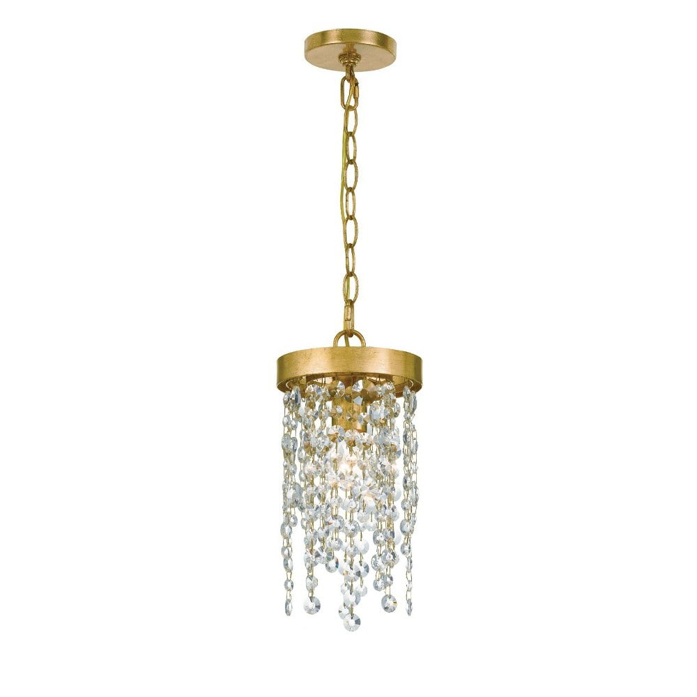 WIN-610-GA-CL-MWP-Crystorama Lighting-Winham - One Light Pendant In Classic Style - 7 Inches Wide By 14 Inches High