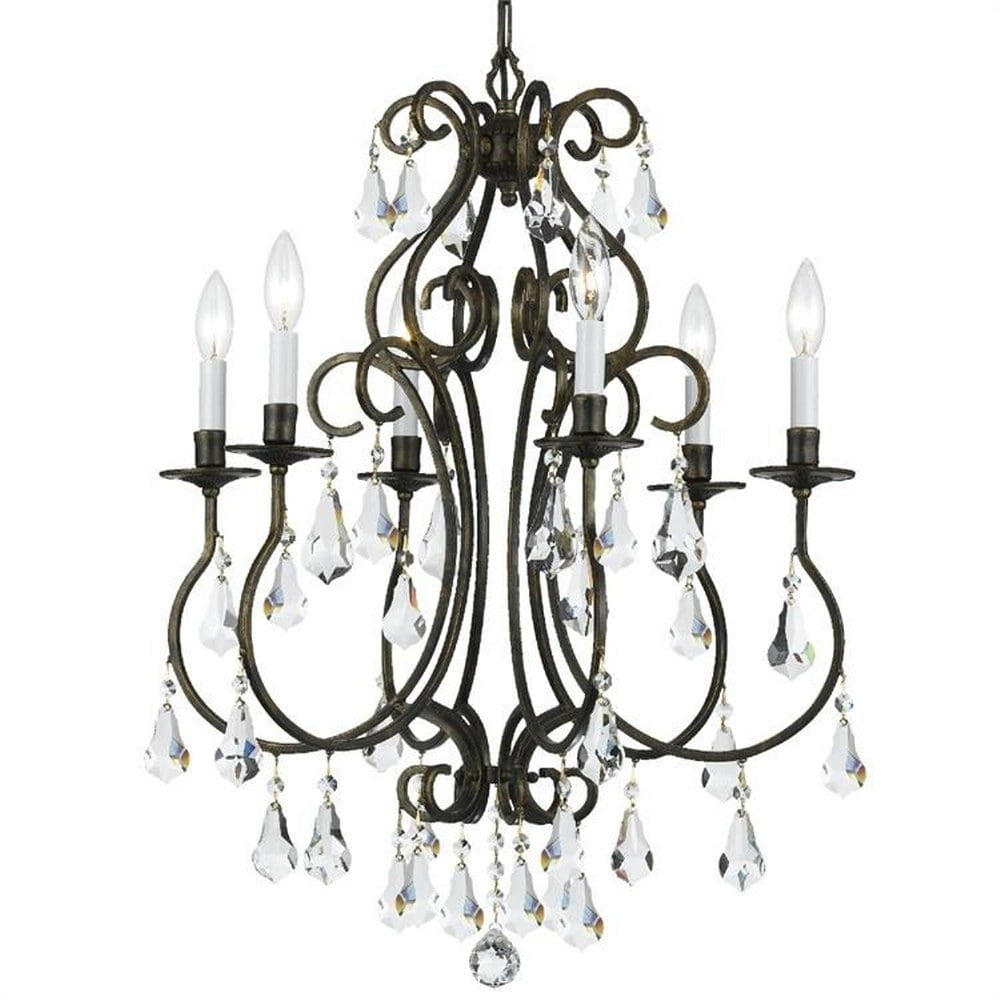 Crystorama Lighting - Chandelier - Ashton - Six Light Chandelier in Traditional