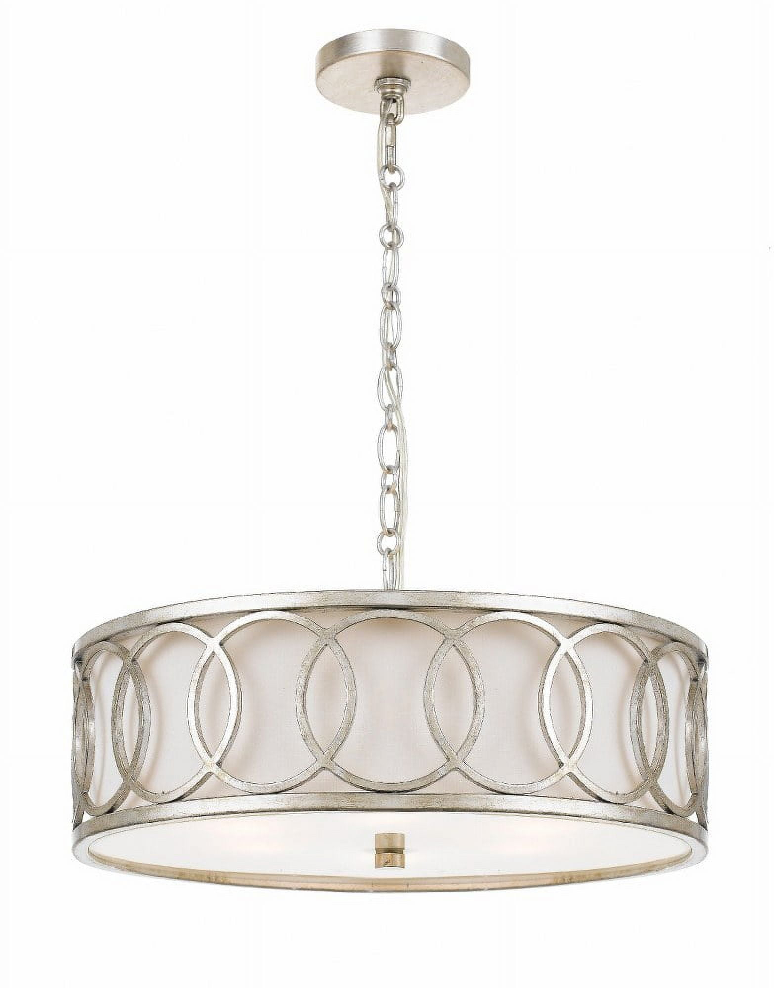 Crystorama Lighting Graham 6 - Light Pendant in  Antique Silver