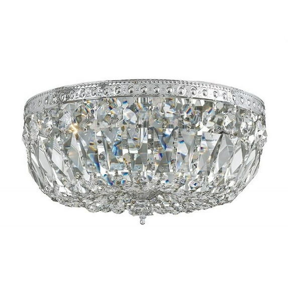 Crystorama Lighting - Three Light Flush Mount in Traditional and Contemporary