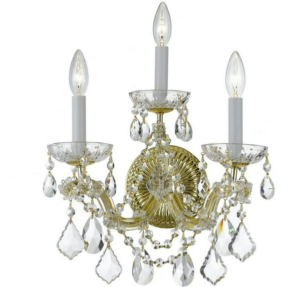 Crystorama Lighting - Three Light Wall Mount - Wall Mount - Maria Theresa -