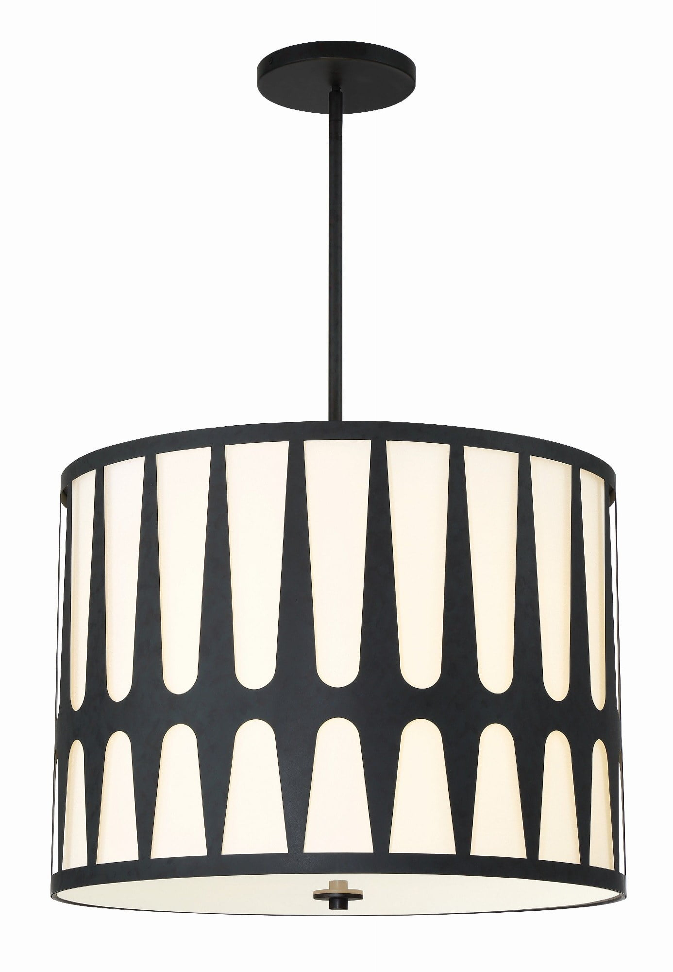 Crystorama Royston 5 Light Antique Gold Pendant - 24'' W x 18.37'' H