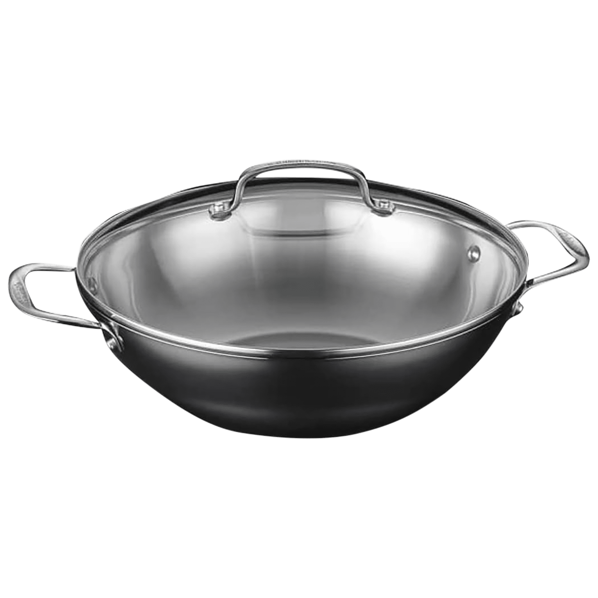 Cuisinart 12-Inch Stainless Steel Stir Fry & Wok Pan With Cover