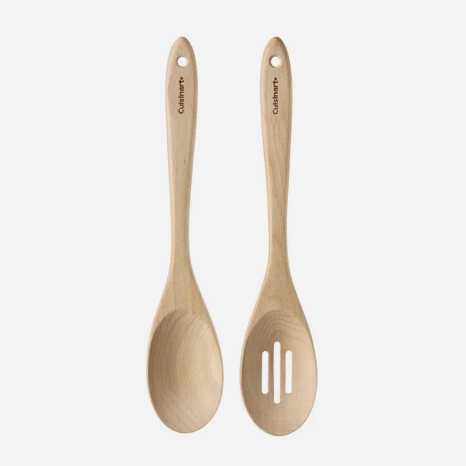 Cuisinart GreenGourmet Beechwood Solid and Slotted Spoons, 2-Pack