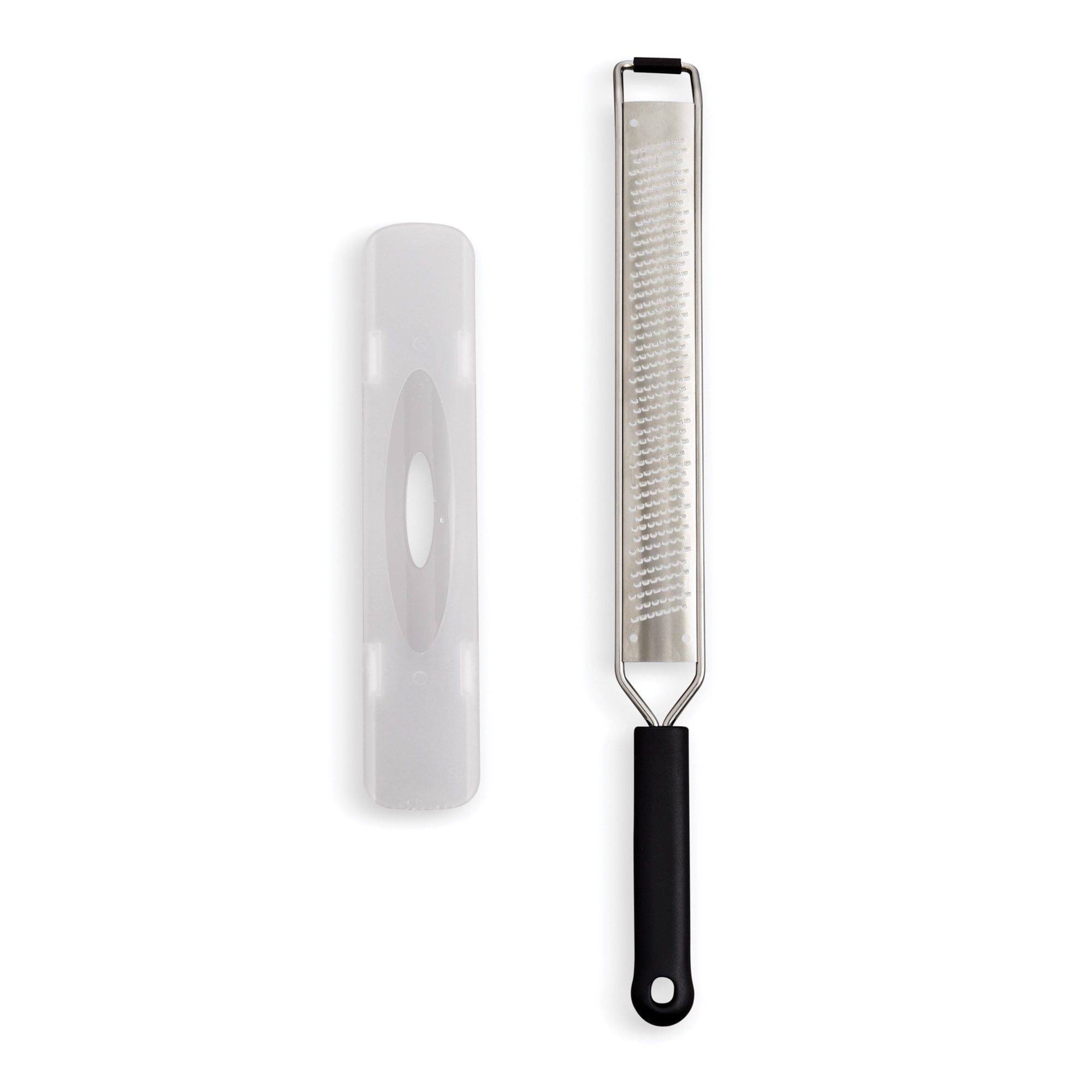 Cutlery-Pro Fine Etched Grater Zester with Safety Cover, 18/8 Stainless Steel Blade