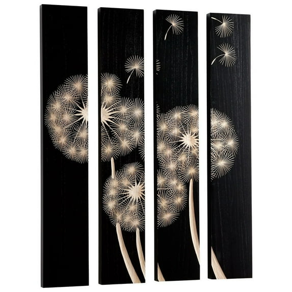 Cyan Design Float On Wall Art Float On 47.25 X 32 Wood Wall Art - Black