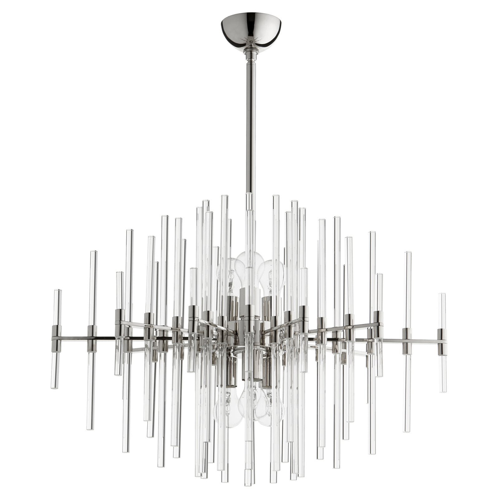 Six Light Pendant 30.5 Inches Wide By 25 Inches High-Polished Nickel Finish Cyan Lighting 09255