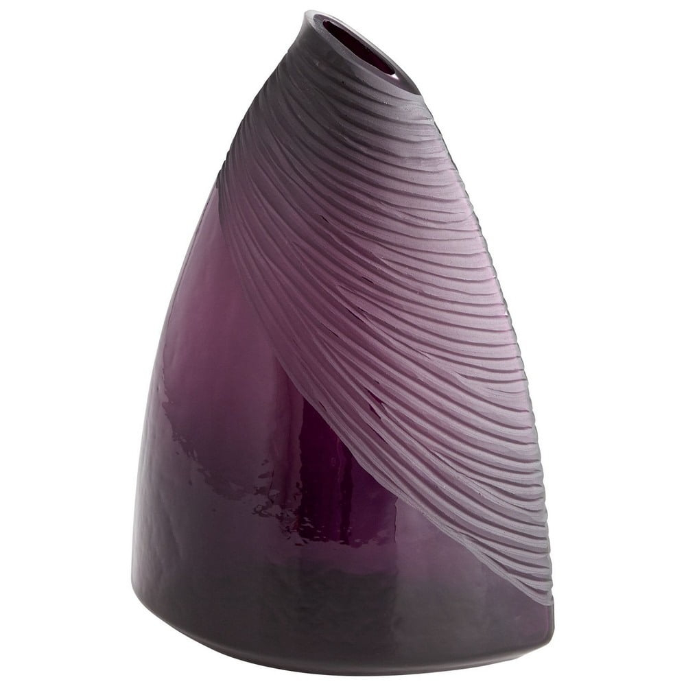 07337-Cyan lighting-Large Mount Amethyst Vase - 10.25 Inches Wide by 14.5 Inches High