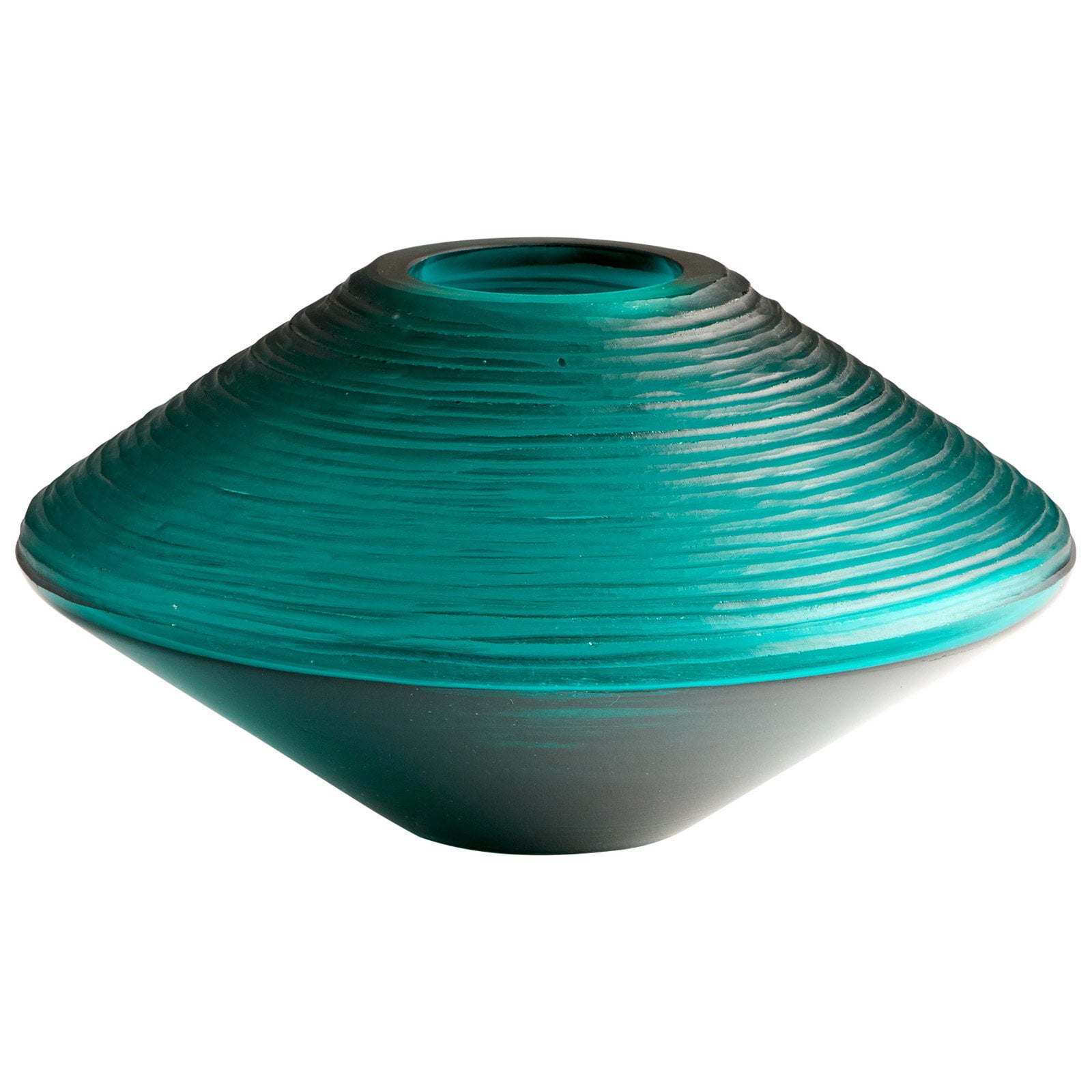 Cyan lighting - Vase - small Pietro Vase - 10.25 Inches Wide by 5.25 Inches High