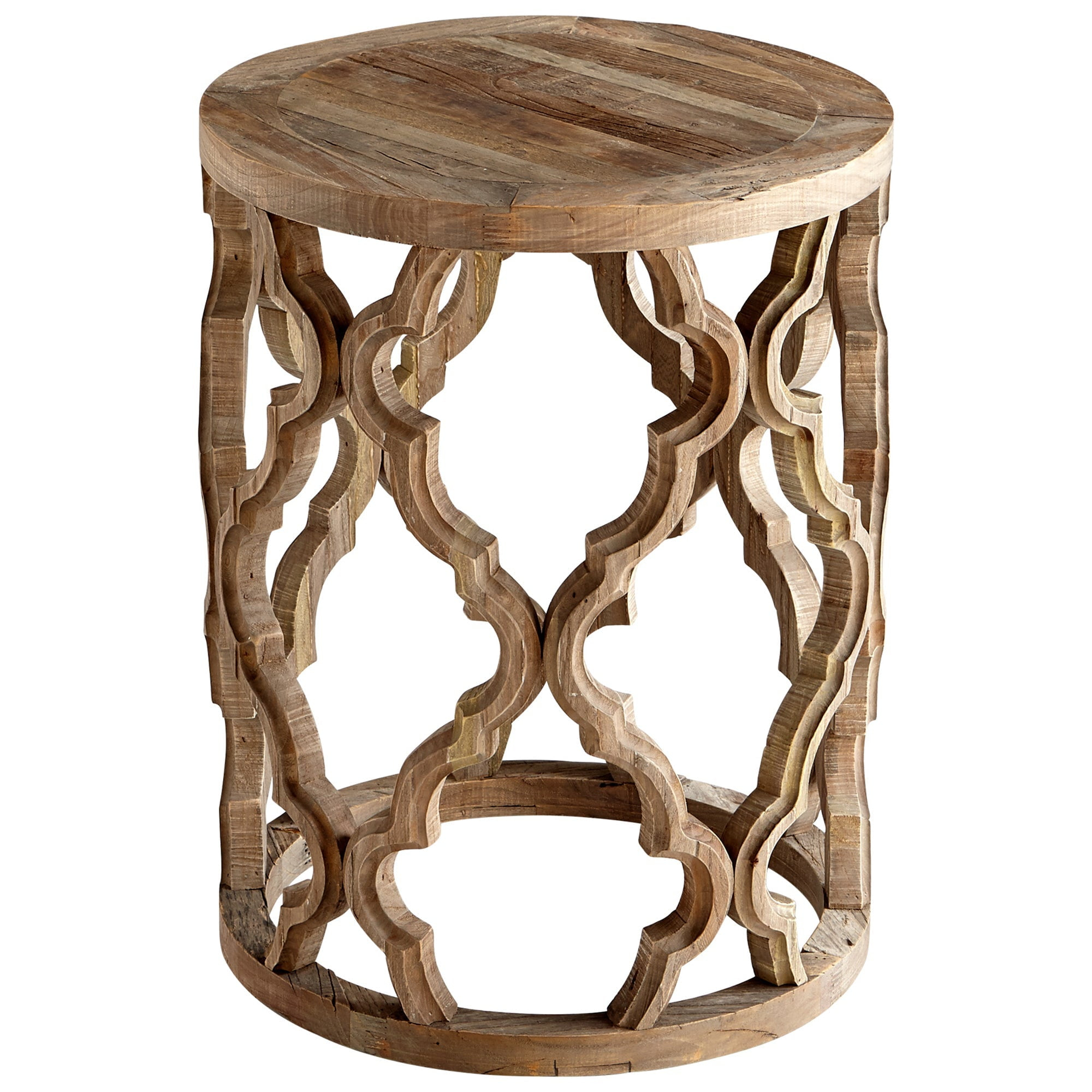 Cyan Design Sirah Side Table Sirah 18" Diameter Wood Side Table - Black