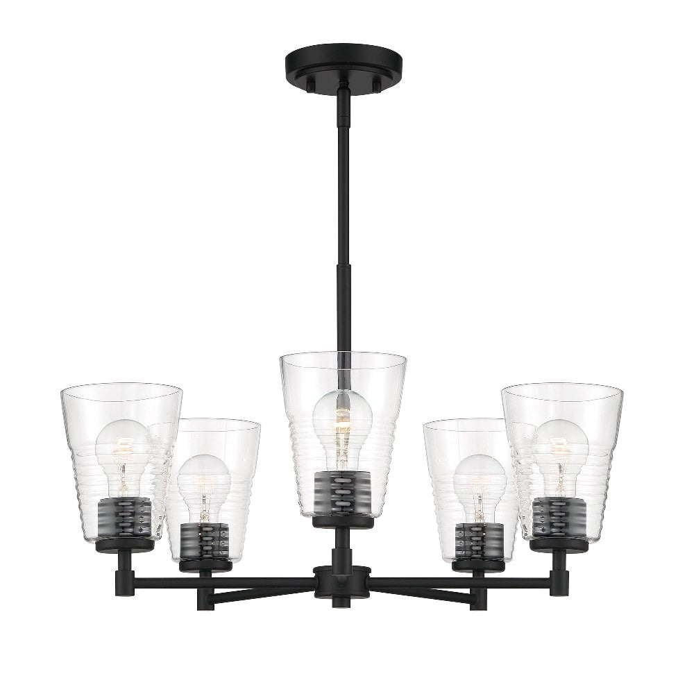D230M-5CH-MB-Designers Fountain-Ingo - 5 Light Chandelier In Modern Style-14.75 Inches Tall and 24 Inches Wide