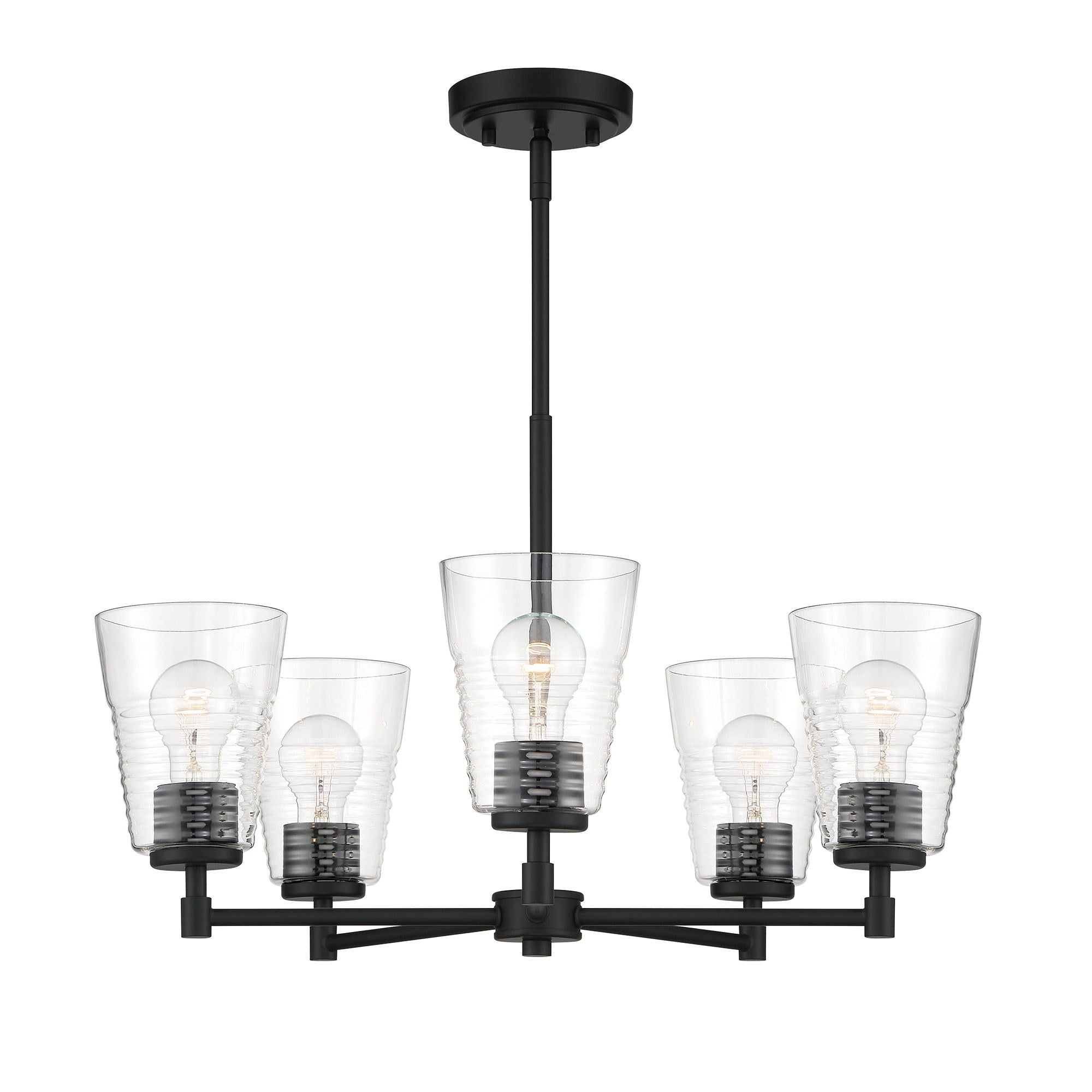 D230M-5CH-MB-Designers Fountain-Ingo - 5 Light Chandelier In Modern Style-14.75 Inches Tall and 24 Inches Wide