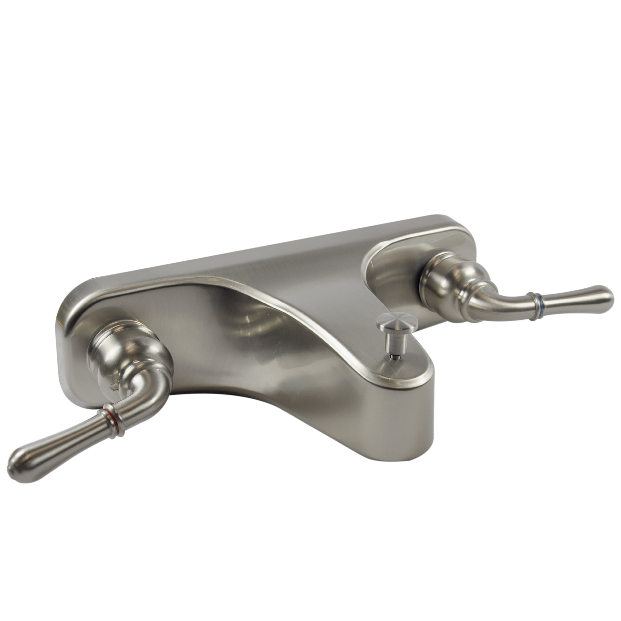 DANCO Lever-Style Mobile Home Center-Set Tub/Shower Faucet, Brushed Nickel, 8-Inches (10883X)