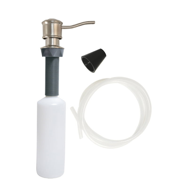 DANCO Universal Soap Dispenser With Curved Nozzle in Brushed Nickel (10040)