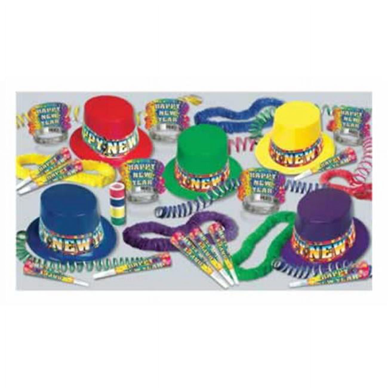 Beistle New Year Rainbow Blast Asst for 50 Multicolored