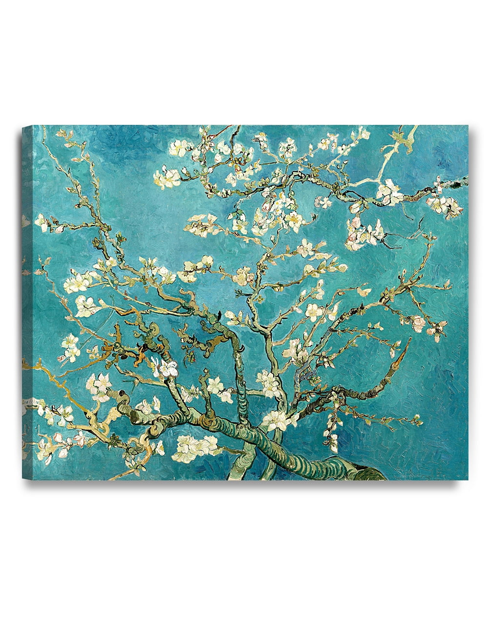 DECORARTS - Almond Blossom Tree - Vincent Van Gogh Art Reproduction. Giclee Canvas Prints Wall Art for Home Decor 30x24"