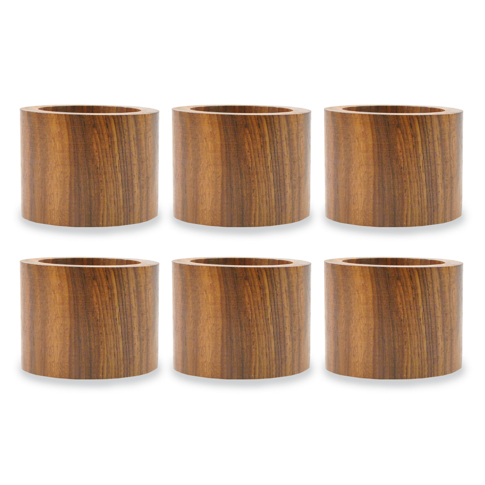 Wood Band Napkin Ring Set of 6