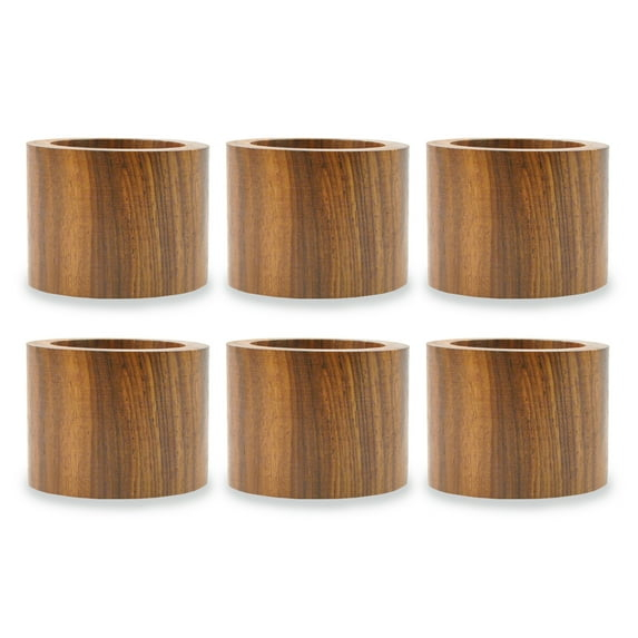 Wood Band Napkin Ring Set of 6