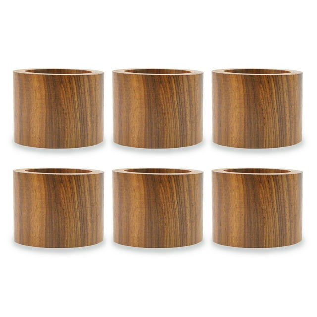 Wood Band Napkin Ring Set of 6
