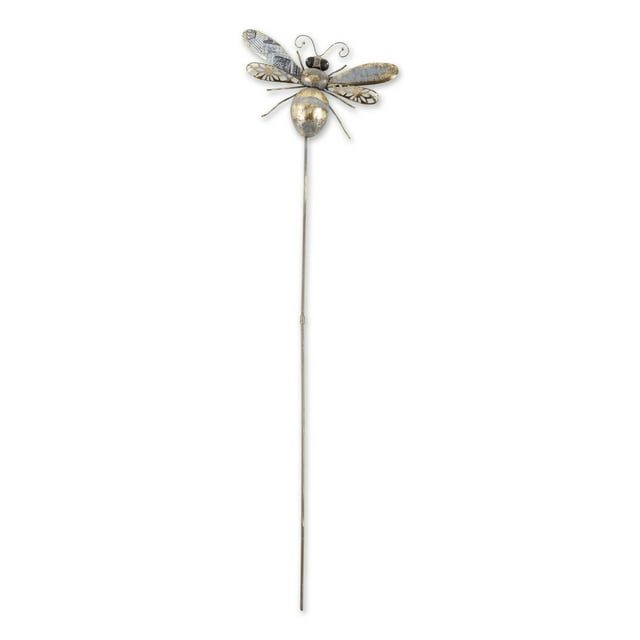 DII Iron Garden Stake Collection 3-Dimensional, Mixed Media, Medium Bee, Medium