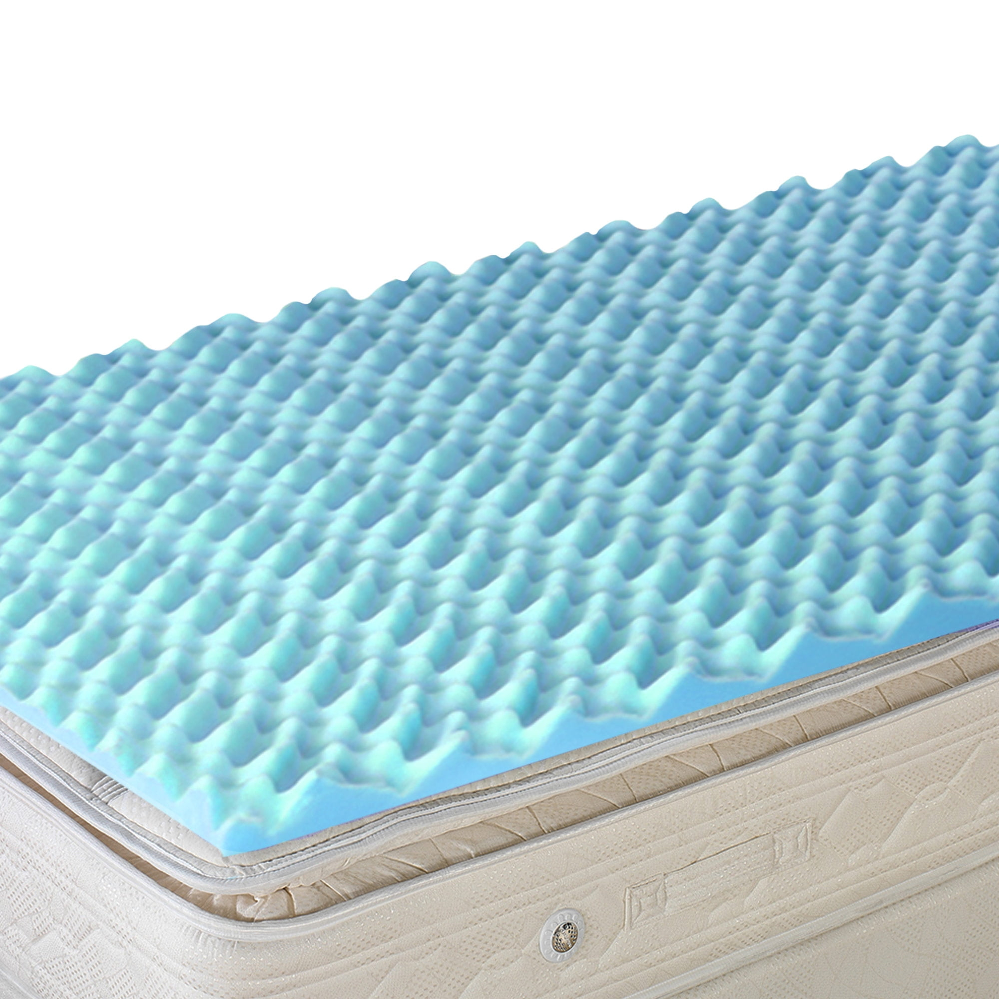 DMI Foam Mattress Topper, Egg Crate Foam Pad, Twin Size Mattress, 33 x 72 x 2