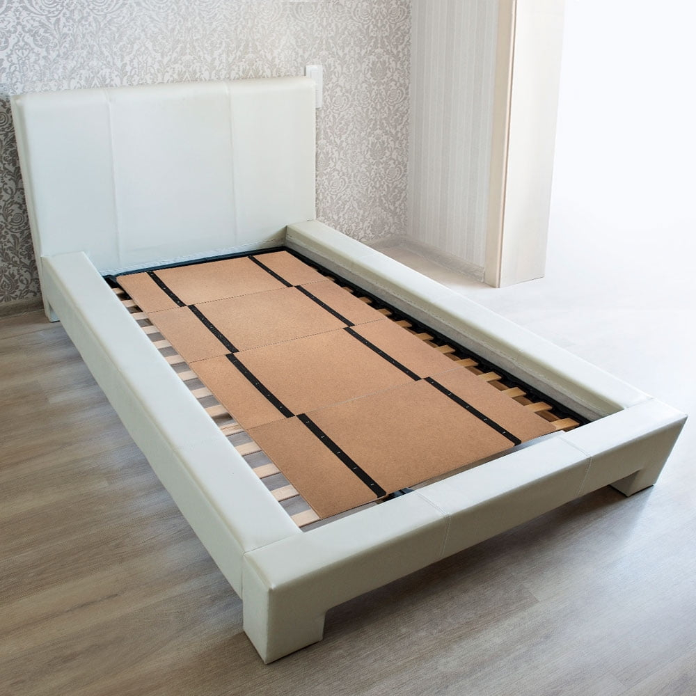 DMI Foldable Box Spring, Bunkie Board, Bed Support Slats for Mattress Support to Streamline and Minimize the Bed, No Assembly Needed, Twin, 30 x 60, Brown