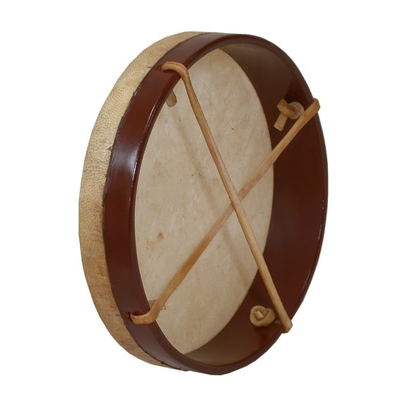 DOBANI Pretuned Goatskin Head Wood Frame Drum w/ Beater 10"x2"
