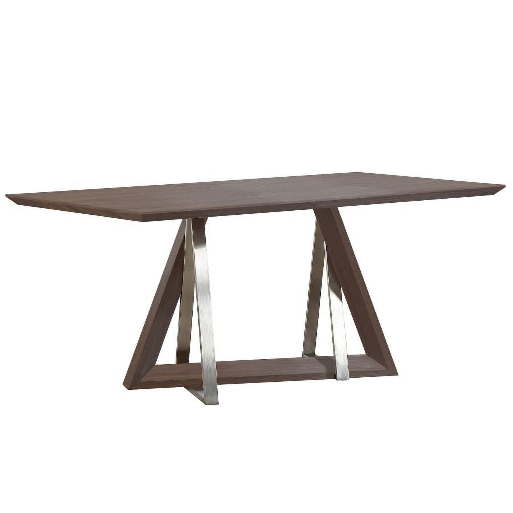 Nspire 201-219WAL 70.75 x 39.50 x 30 in. Drake Rectangular Dining Table in Walnut
