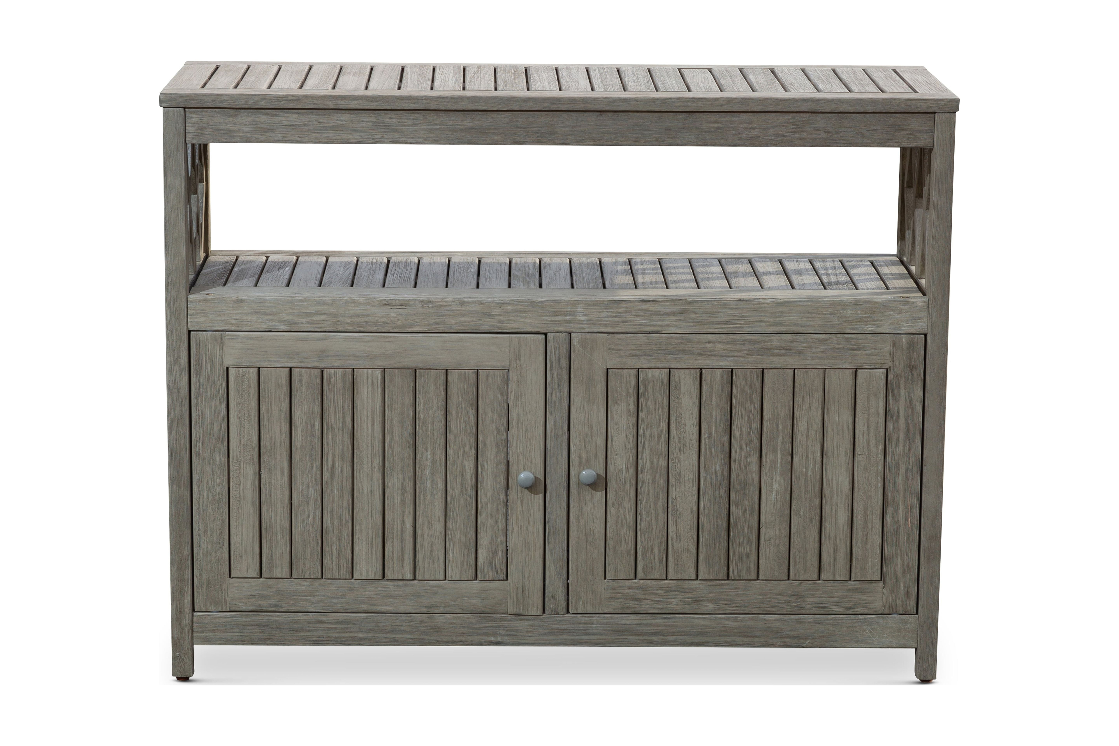 DTY Outdoor Living Longs Peak Eucalyptus Sideboard, Driftwood Gray