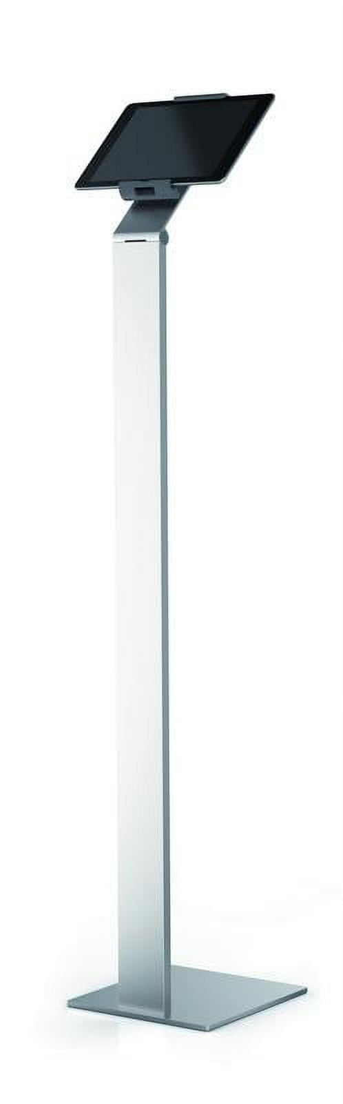 DURABLE Tablet Floor Stand 47.5 Inches Tall (for Tablets 7-13 Inches, 360 Degree Rotation with Anti-Theft Device) Silver/Charcoal (893223)
