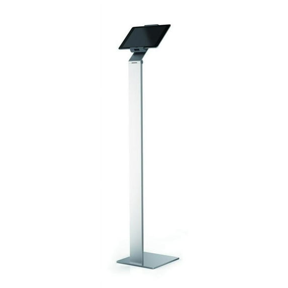 DURABLE Tablet Floor Stand 47.5 Inches Tall (for Tablets 7-13 Inches, 360 Degree Rotation with Anti-Theft Device) Silver/Charcoal (893223)