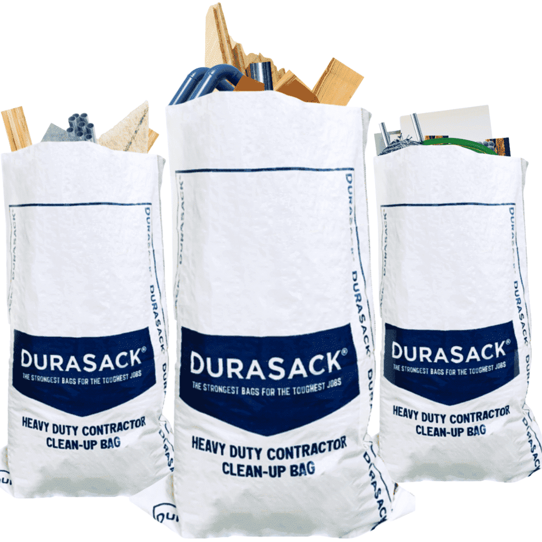 DURASACK® Woven Contractor Clean-Up Bags, Heavy Duty, 30" x 45", 40 Gallon, 20 Count