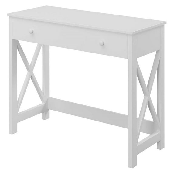 Convenience Concepts Oxford 30 inches Tall 1 Drawer 36-inch Desk, White, All Ages