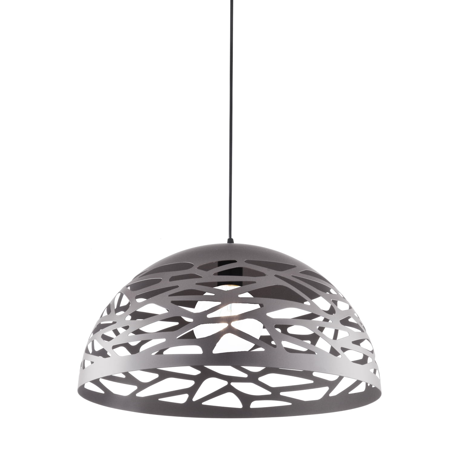 Dainolite - Coral - 16 Inch One Light Pendant-Millstone Finish    -Traditional