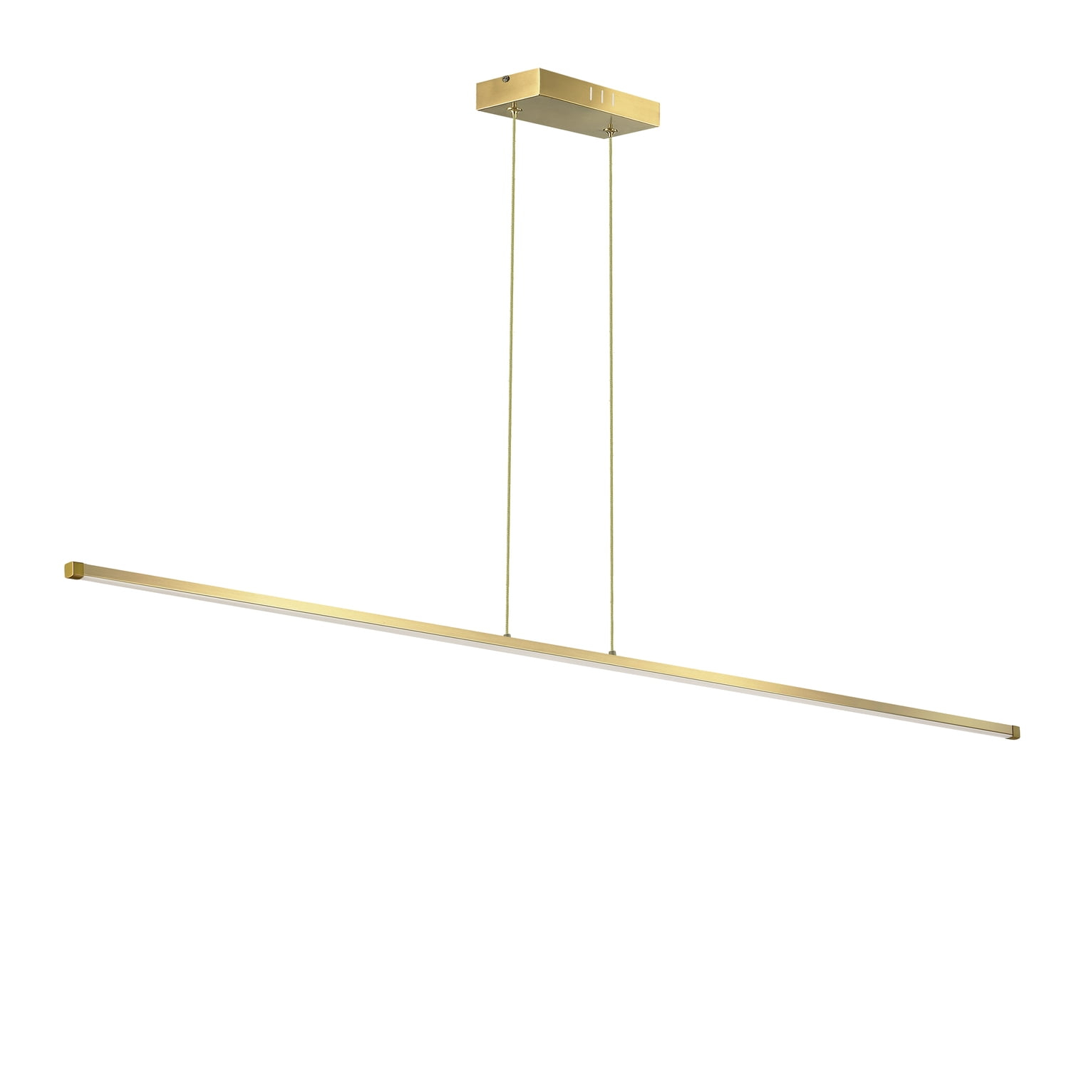 Dainolite  30W Array Horizontal Pendant, Aged Brass with White Acrylic Diffuser