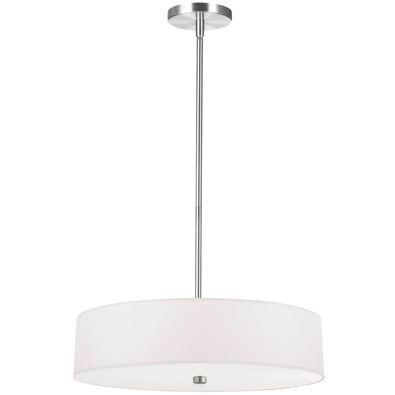 Dainolite 4LT Incandescent Pendant PC w/ White Shade