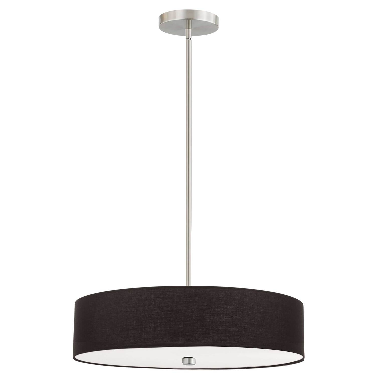 Dainolite 4LT Incandescent Pendant SC w/ Black Shade