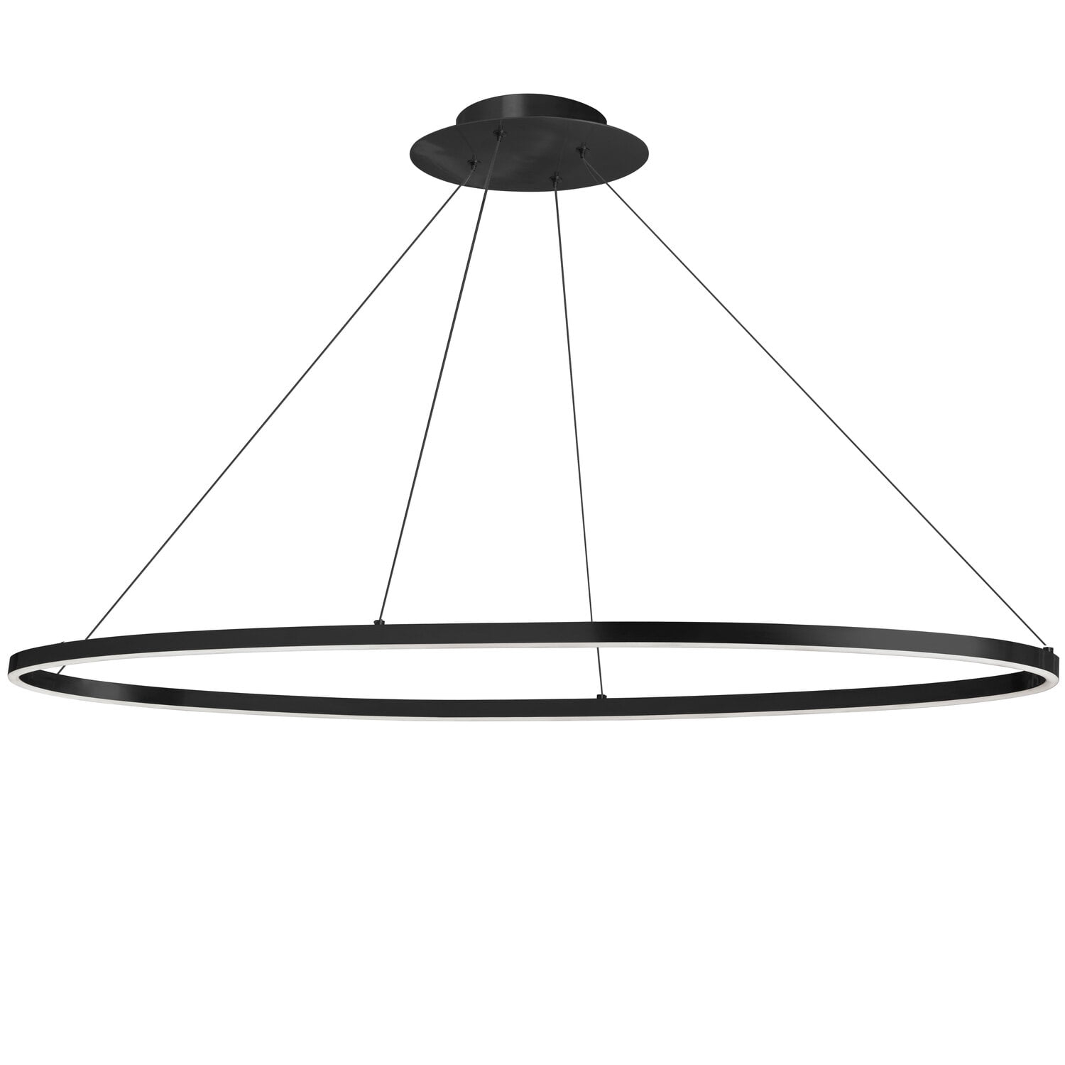 Dainolite 63W Horiz Chandelier, MB, WH Silicone Diffuser