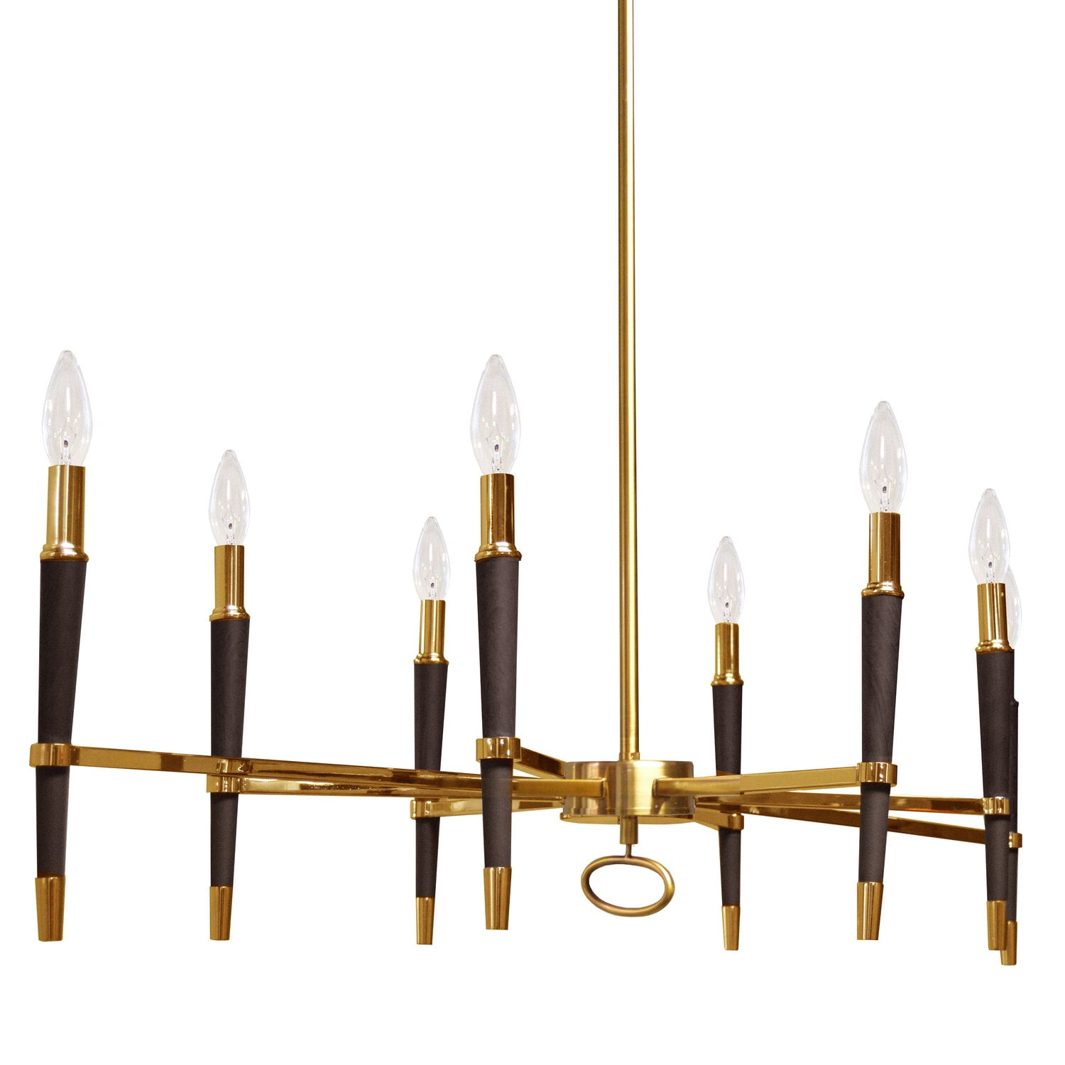 Dainolite  8 Light Incandescent Horizontal Chandelier - Vintage Bronze