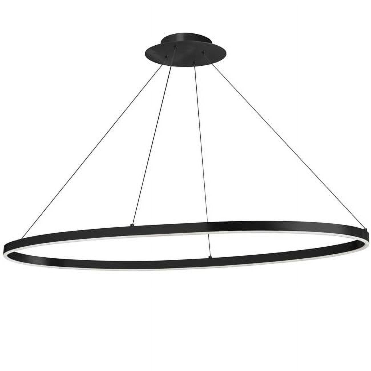 Dainolite 63W Horiz Chandelier, MB, WH Silicone Diffuser