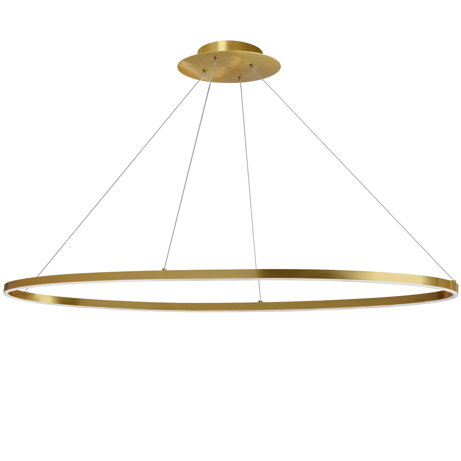 Dainolite 63W Horiz Chandelier, AGB w/ WH Acrylic Diffuser