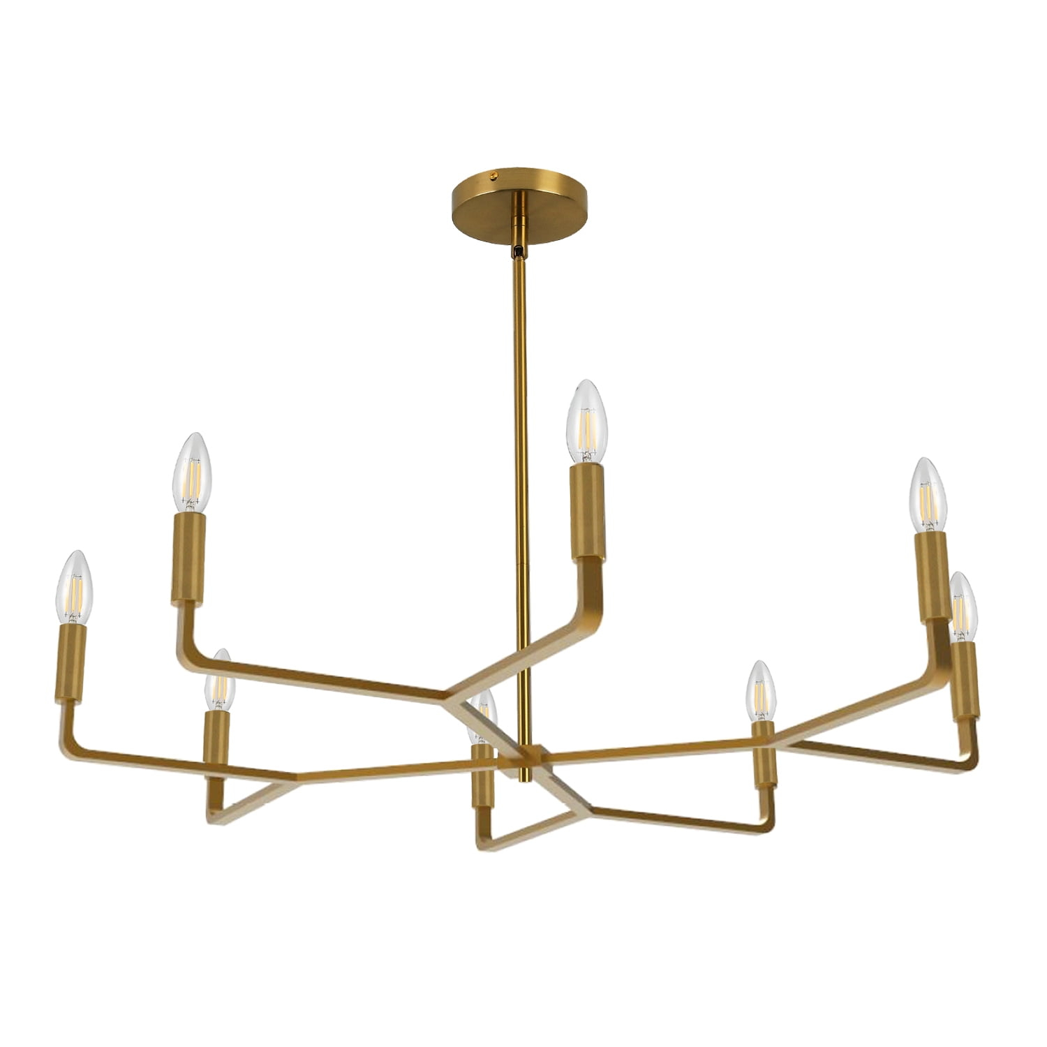 Dainolite Colette 8 - Light Chandelier in  Aged Brass