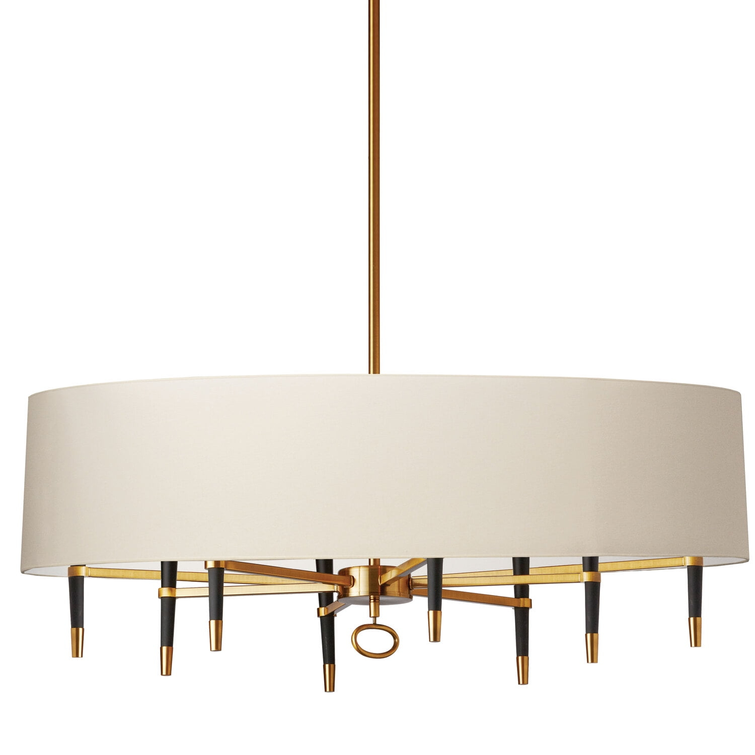 Dainolite - Langford - 8 Light Pendant with Drum Shade-Vintage Bronze