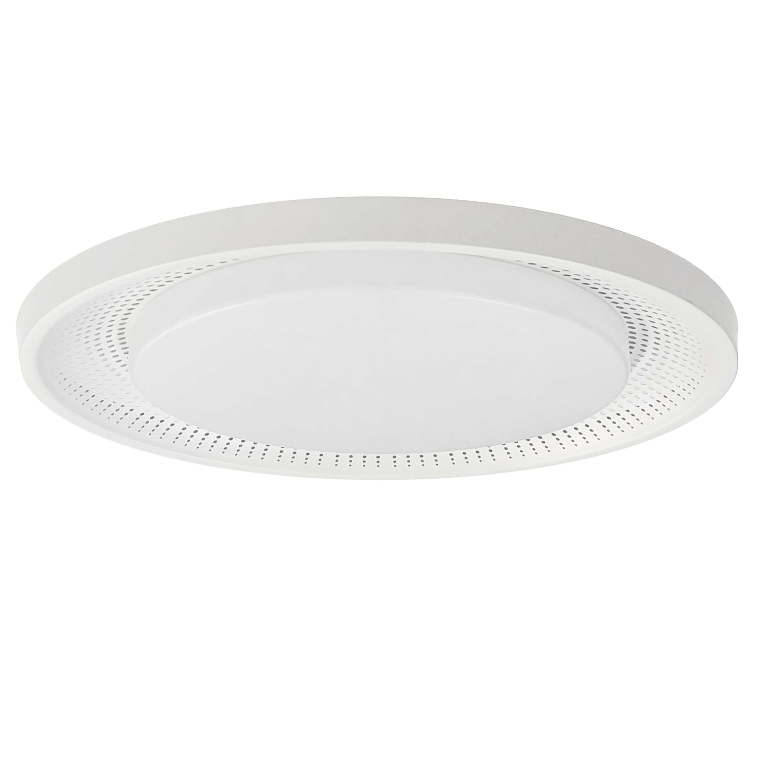 Dainolite Metal Modern 30 Watt Boullier Matte White Flush Mount