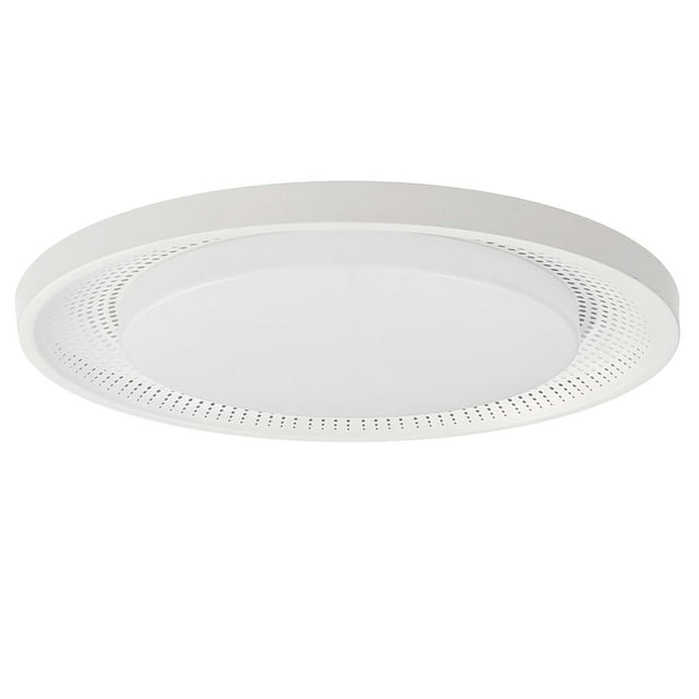 Dainolite Metal Modern 30 Watt Boullier Matte White Flush Mount
