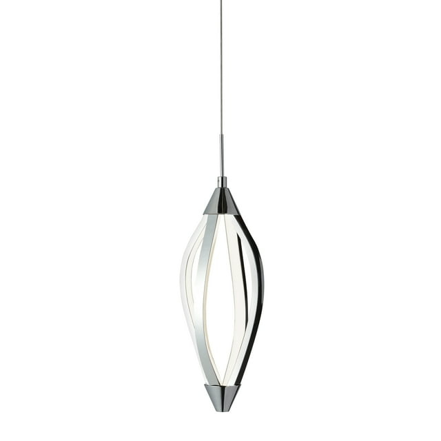 Dainolite Selene - SEL-6P-PC - 15 Watts LED Pendant with Swooped Arms, Polished Chrome Finish - Polished Chrome