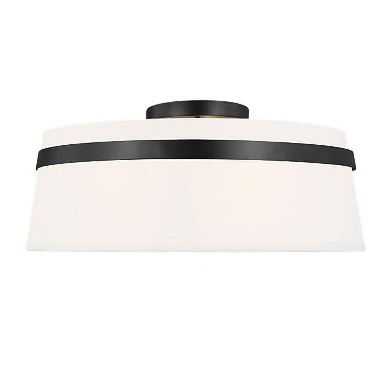 Dainolite - Symphony - 3 Light Semi-Flush Mount-Matte Black Finish